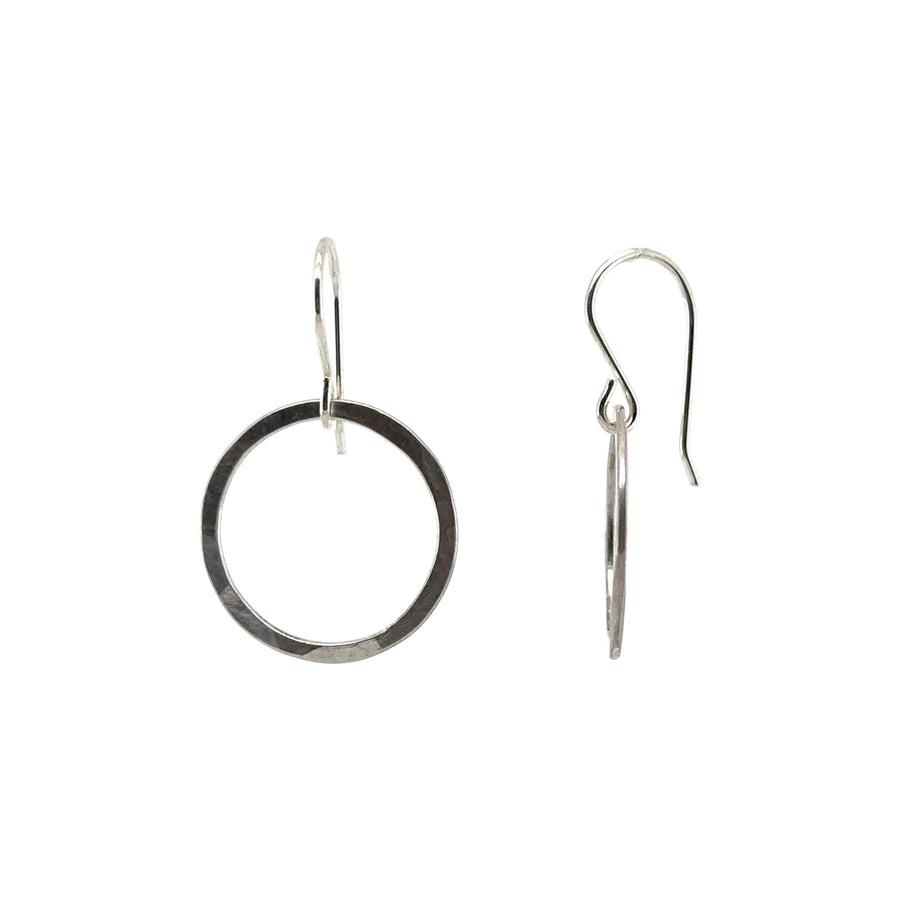 Earrings - Hammered Circles