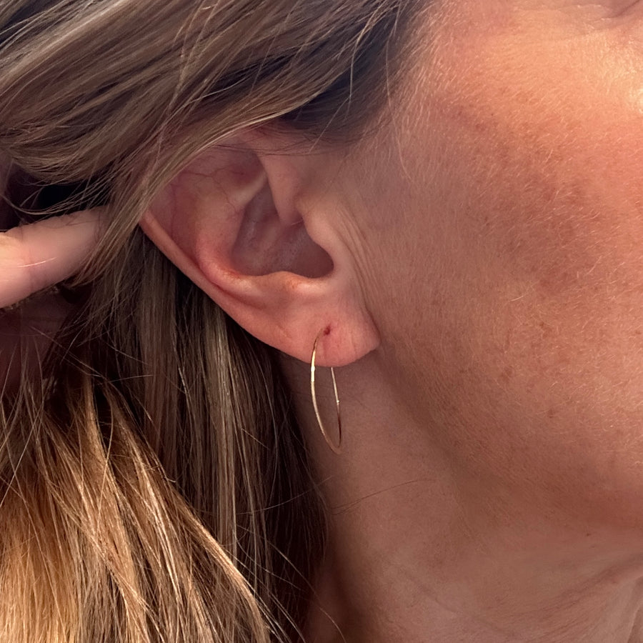 Simple Gold Sun Earrings