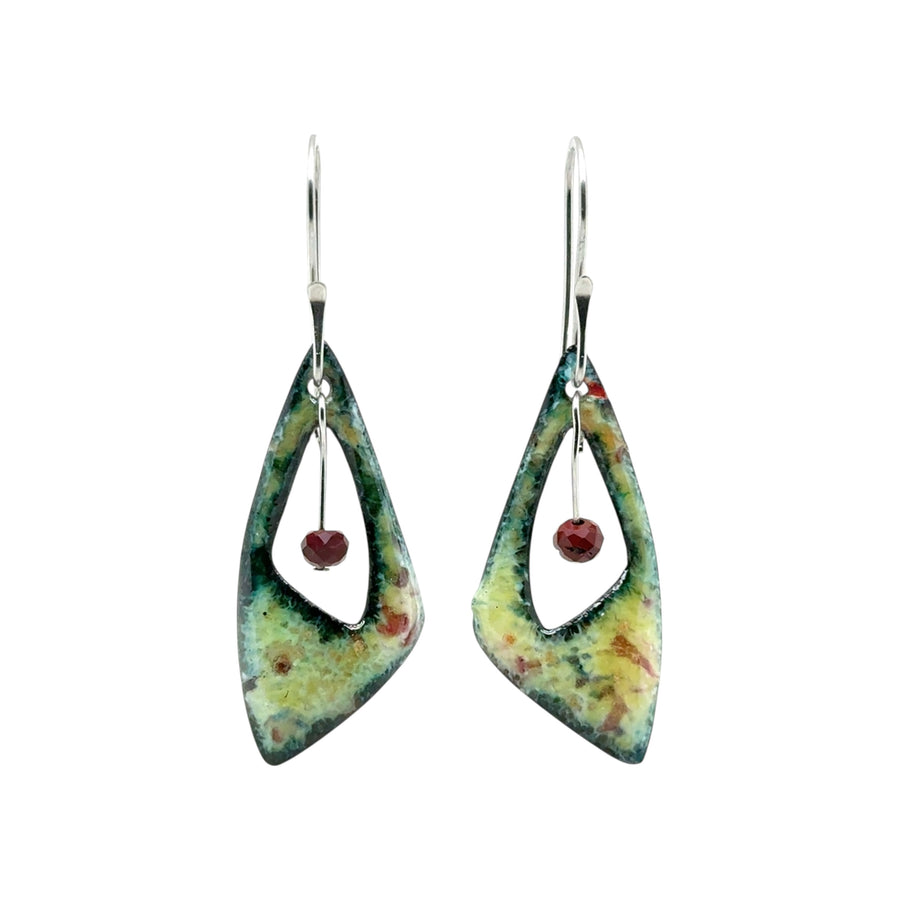 Enameled Earrings