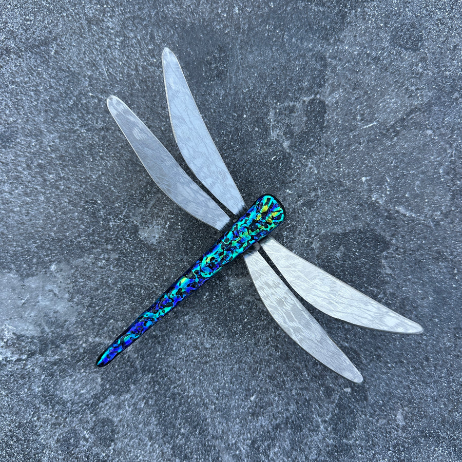 Dichroic Glass Dragonfly