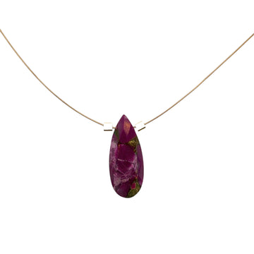 Purple Copper Turquoise Necklace