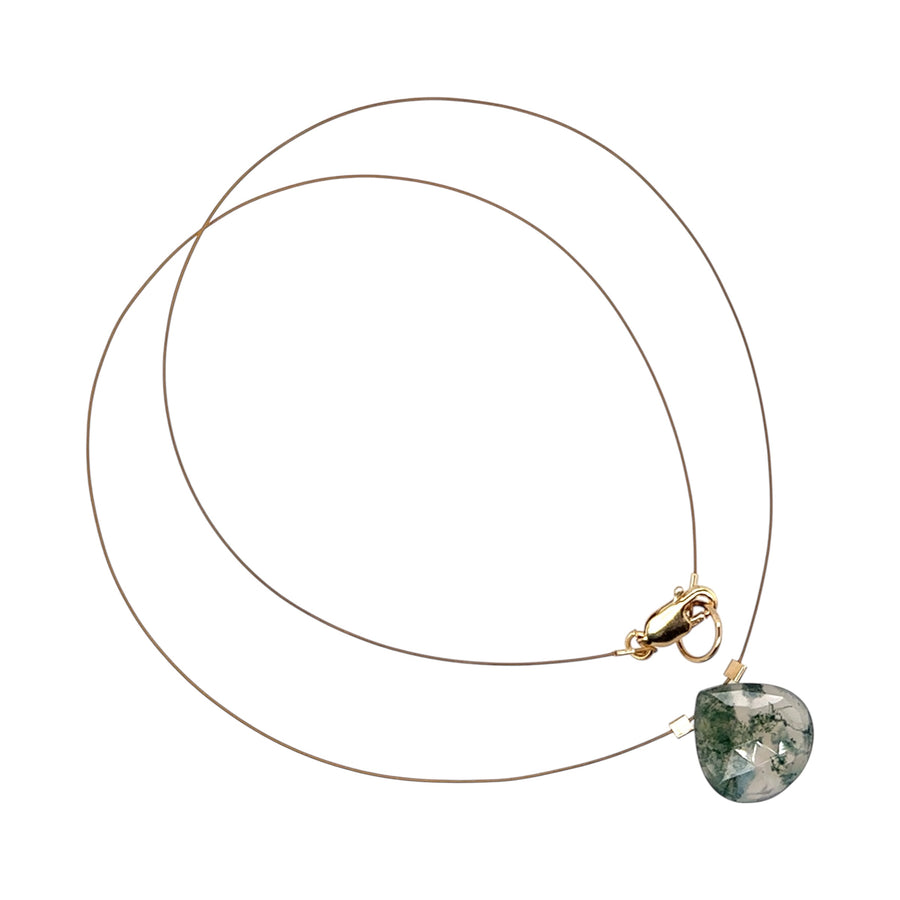 Green Moss Agate Necklace