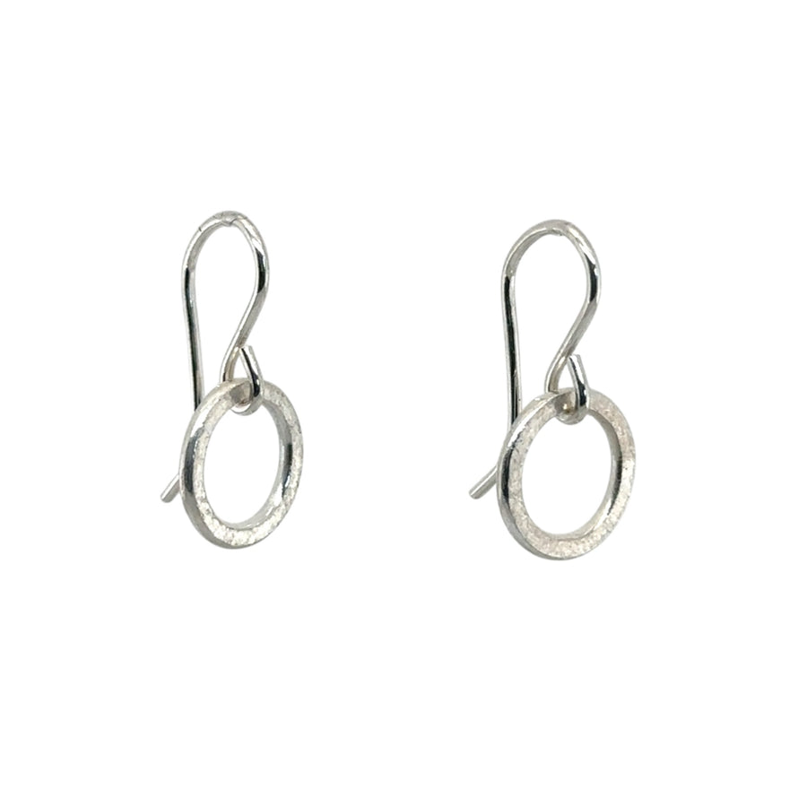 Earrings - Hammered Circle - Small