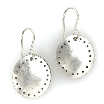 Earrings - Stamped Ovals