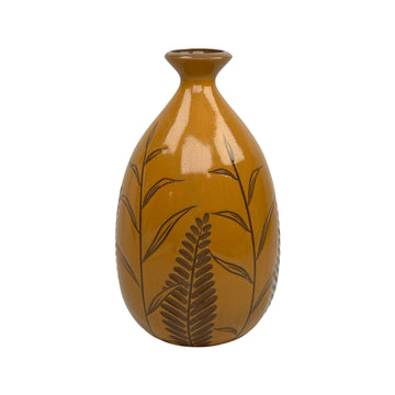 Medium Vase - Gold - Botanical