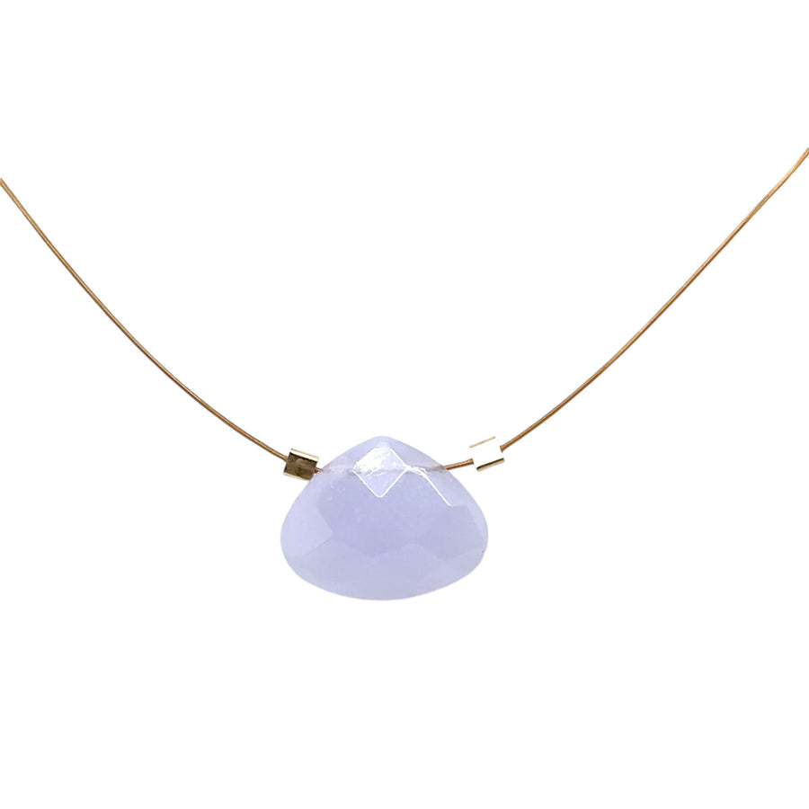 Czech Quartz Necklace - Lilac