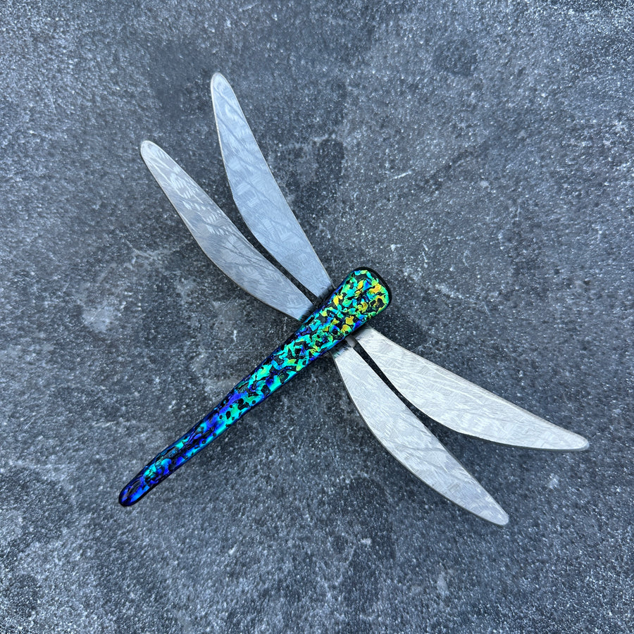 Dichroic Glass Dragonfly
