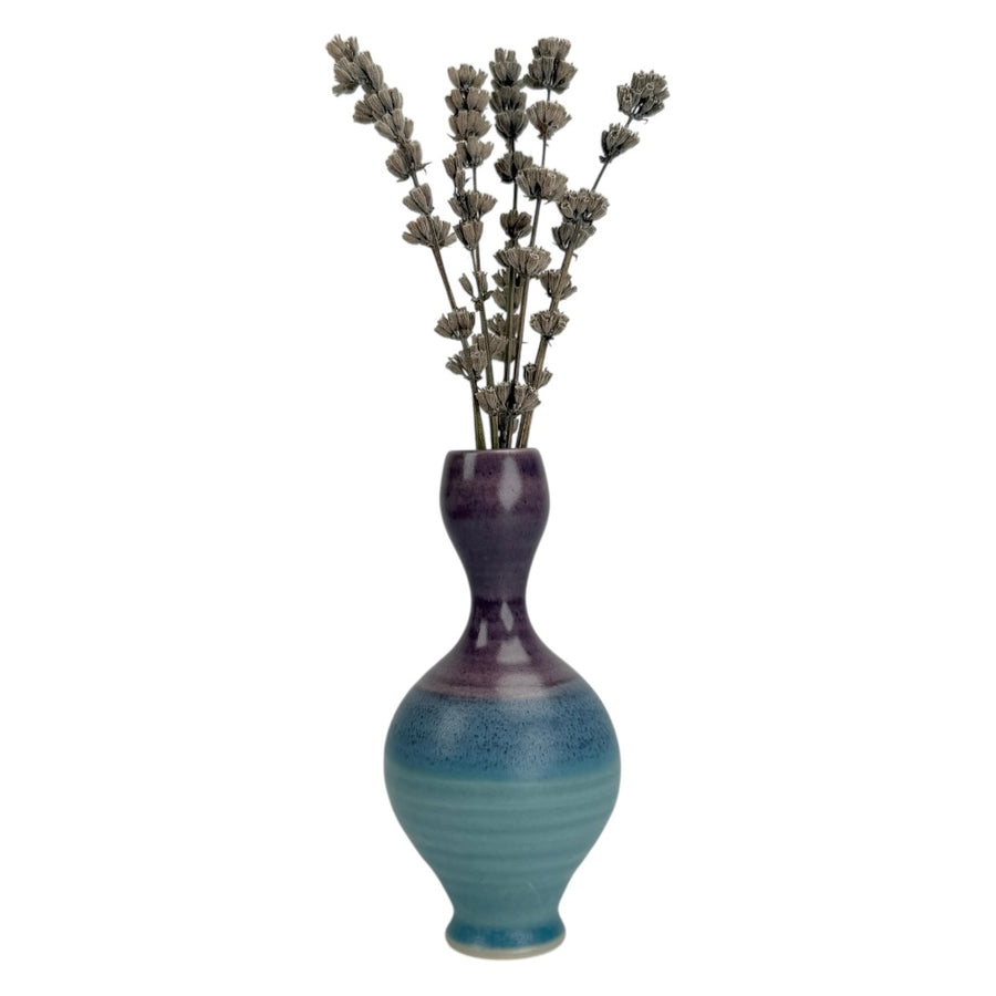 Bud Vase - Purple/Light Blue