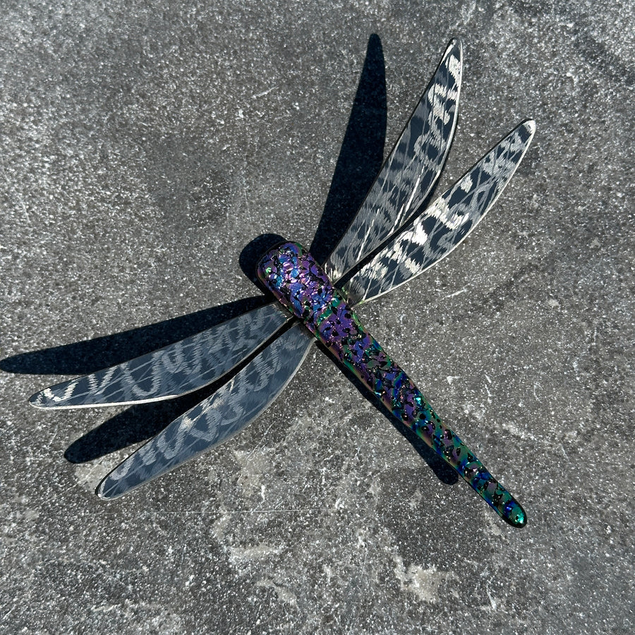 Dichroic Glass Dragonfly