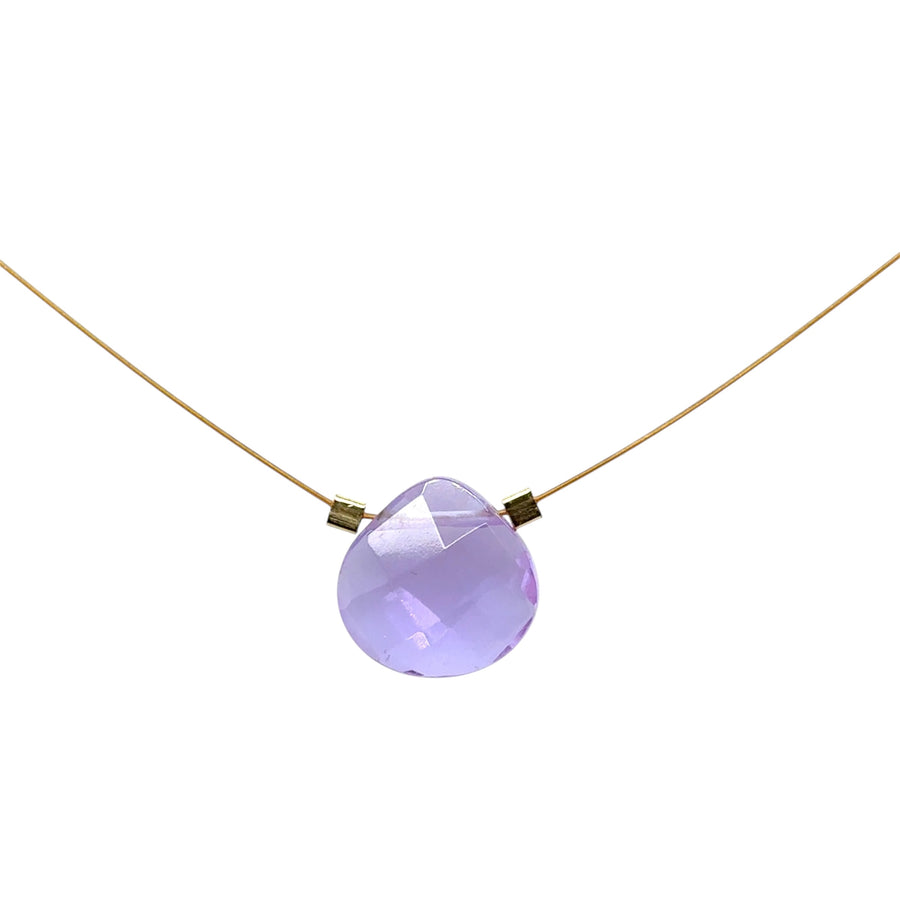 Czech Quartz Necklace - Hyacinth