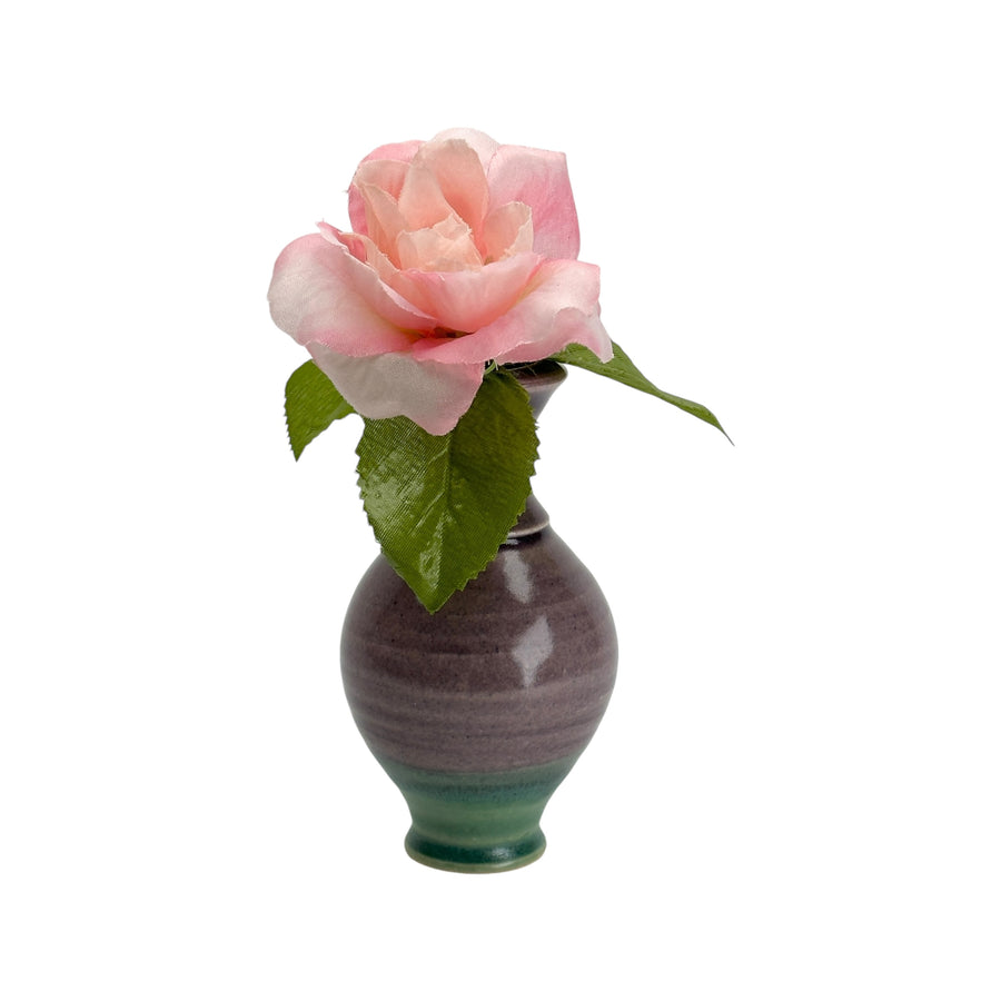 Bud Vase - Purple/Green