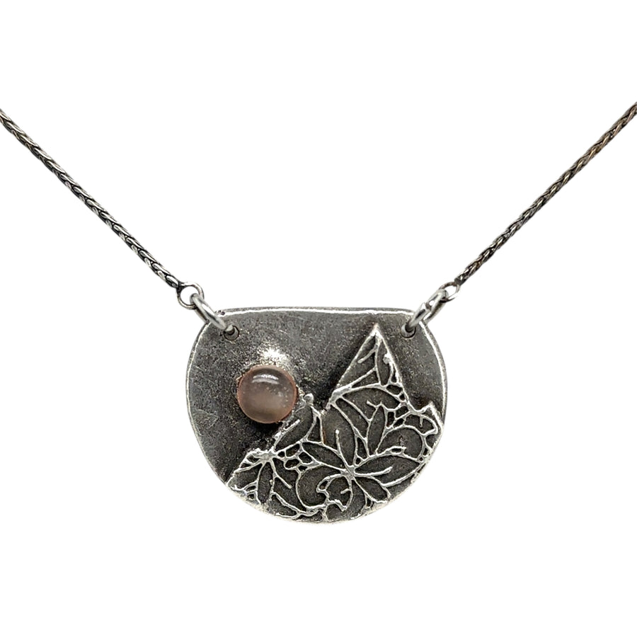 Necklace - Mountain Pendant with Oregon Sunstone