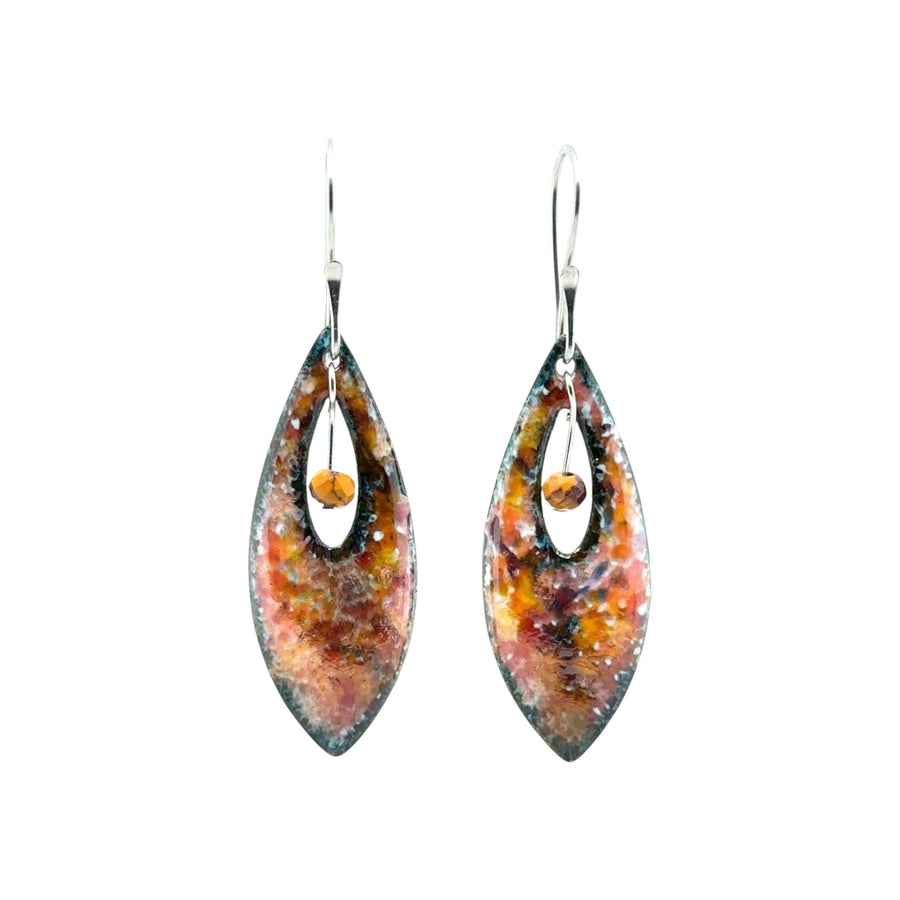 Enameled Earrings