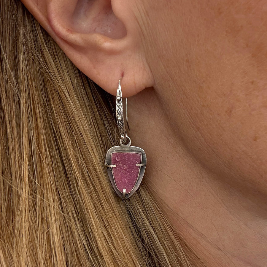 Earrings - Cobalto Calcite