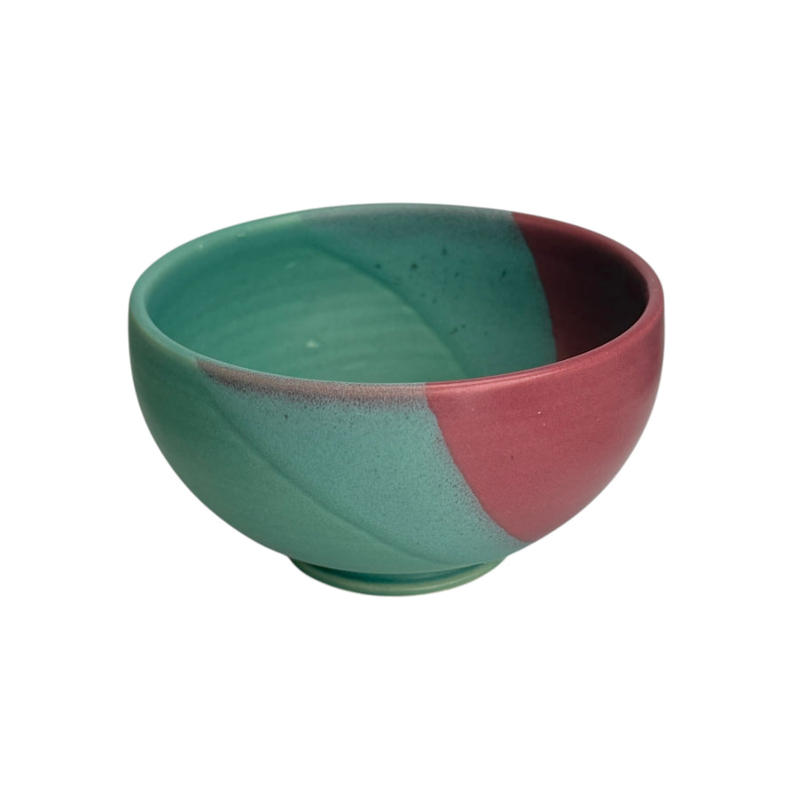 Ice Cream Bowl - Green/Cranberry