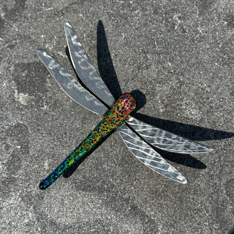 Dichroic Glass Dragonfly