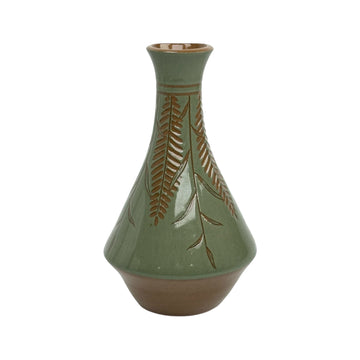 Medium Vase - Teal - Botanical