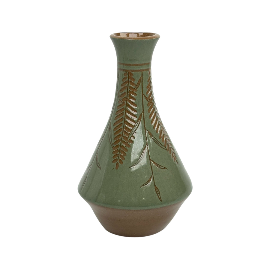 Medium Vase - Teal - Botanical