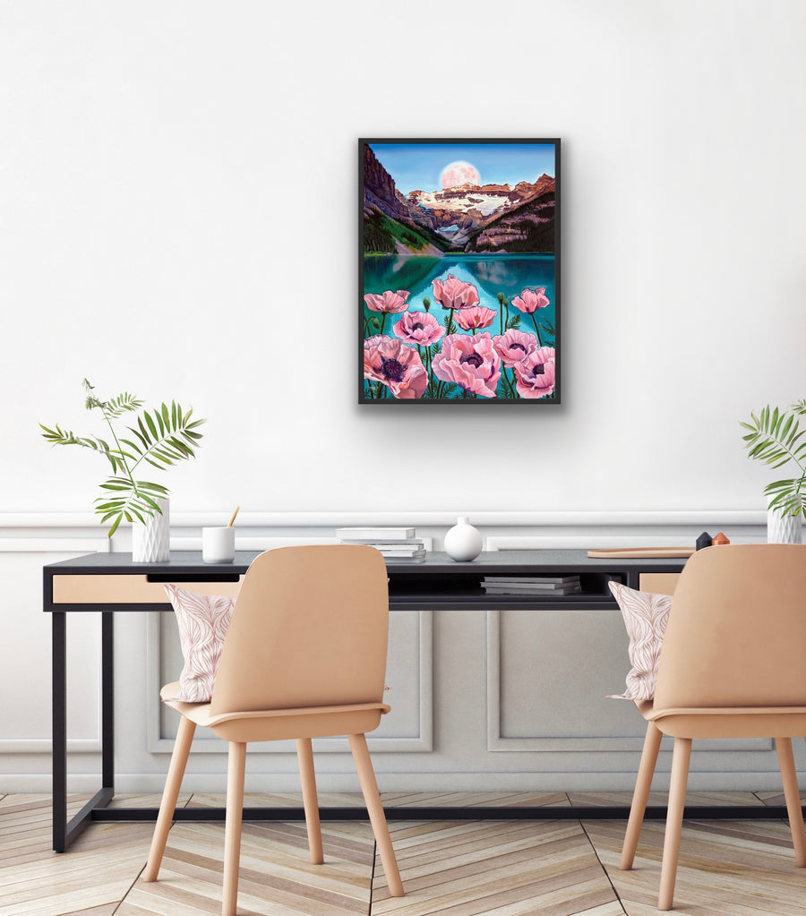 Lake Louise Poppies - Original Painting