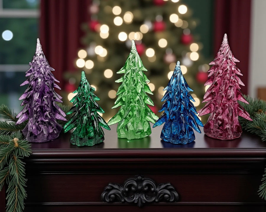 Small Glass Tree - Aqua