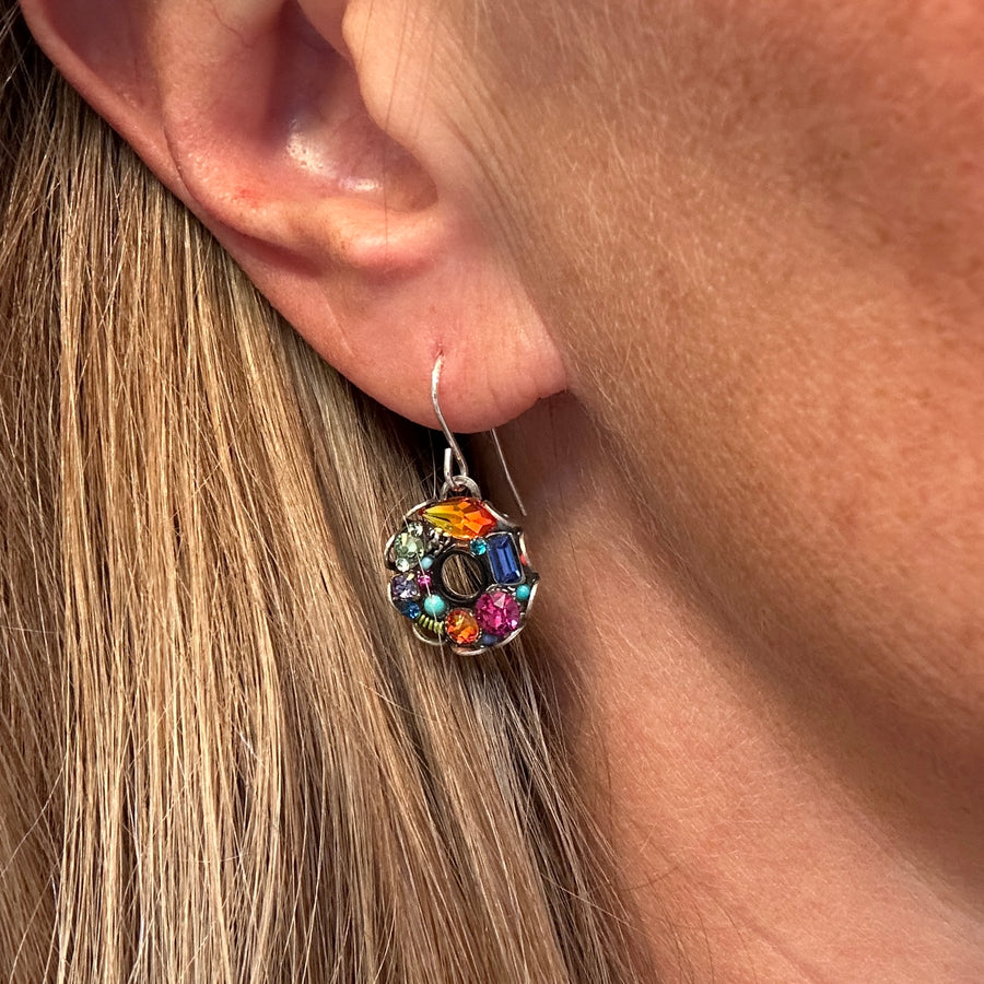 Earrings - Bejeweled Hoop