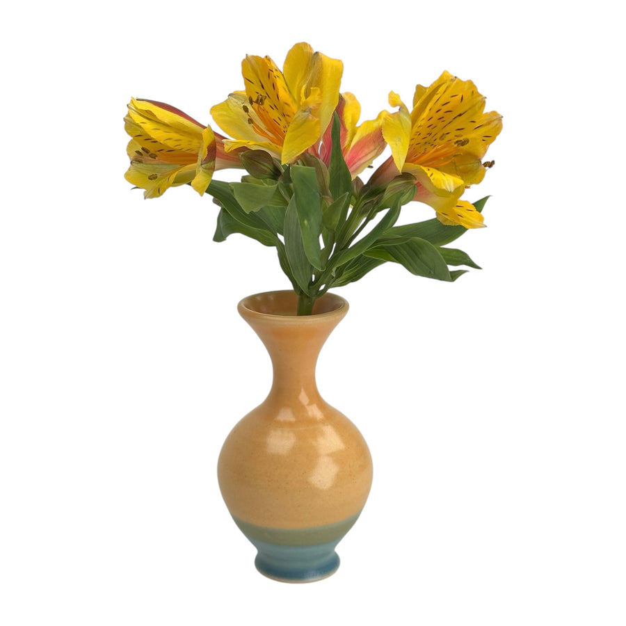 Bud Vase - Yellow/Light Blue