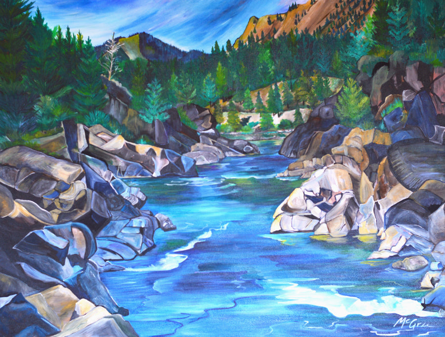 Blackfoot River - Original Painting