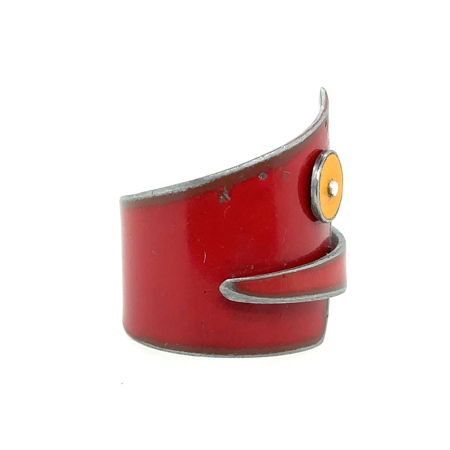 Ring - Red with Yellow Dot - Size 7.75