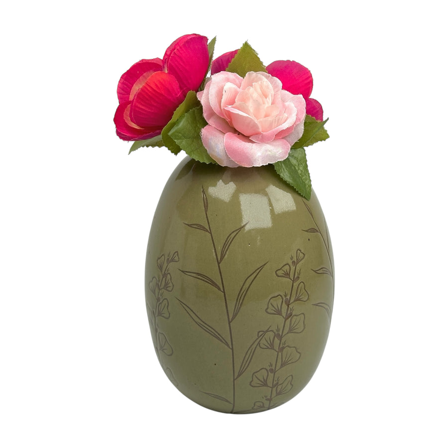 Large Vase - Sage - Botanical