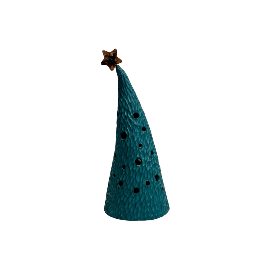 Holiday Luminary Tree - Teal - Small