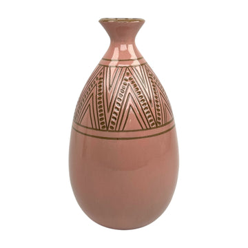 Large Vase - Pink - Geometric