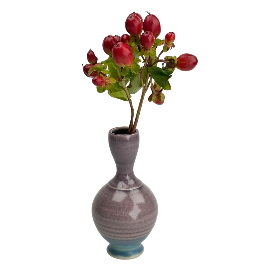 Bud Vase - Purple/Light Blue