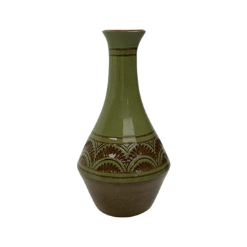 Medium Vase - Sage - Geometric