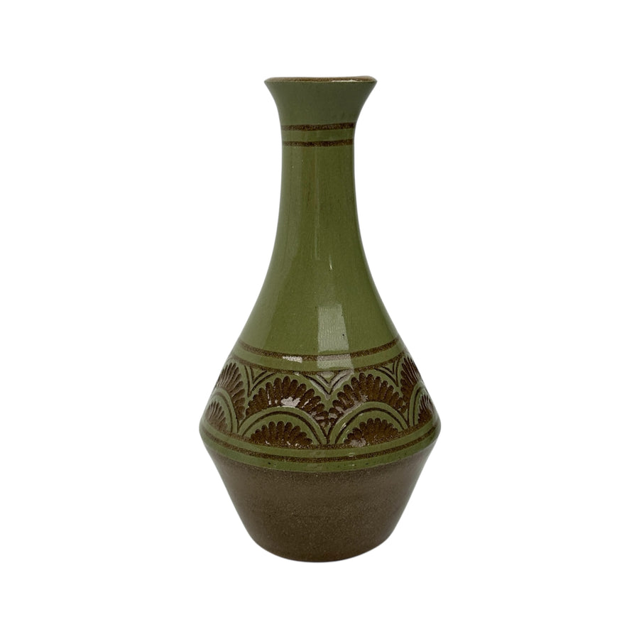 Medium Vase - Sage - Geometric