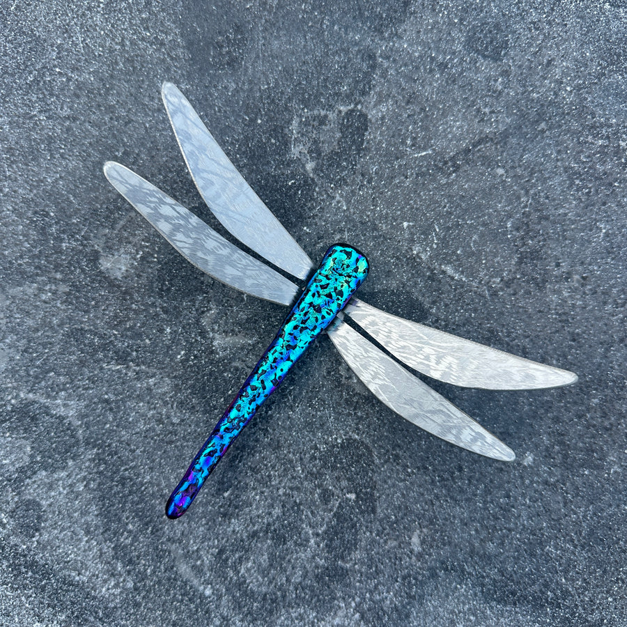Dichroic Glass Dragonfly