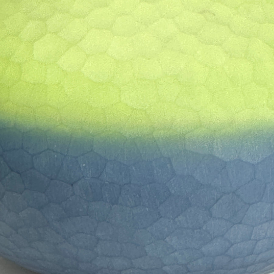 Green and Blue Textured Incalmo Vase #300