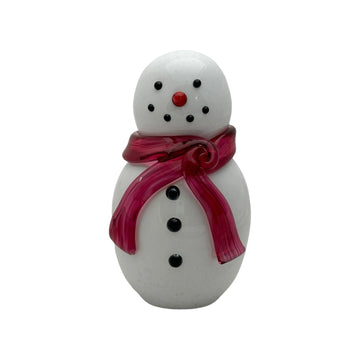 Snowman with Pink Scarf