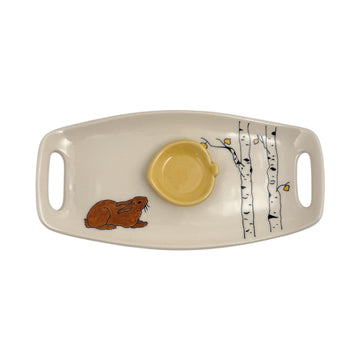 Sushi Platter with Dipping Bowl - Rabbit