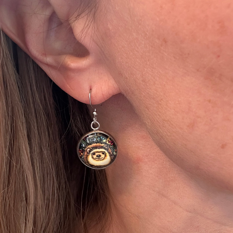 Earrings - Hedgehogs