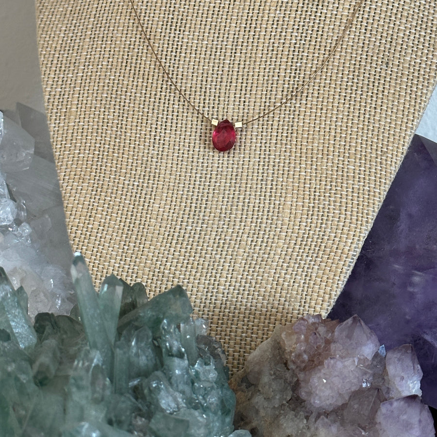 Pink Tourmaline Necklace