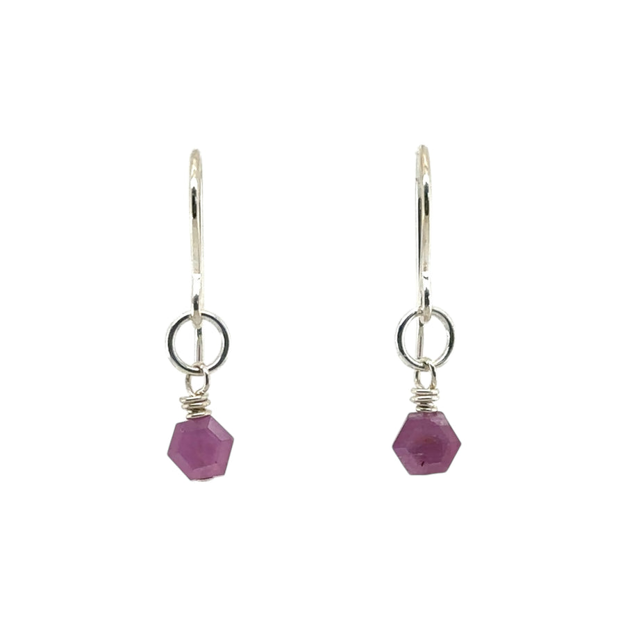 Earrings - Ruby - Tiny