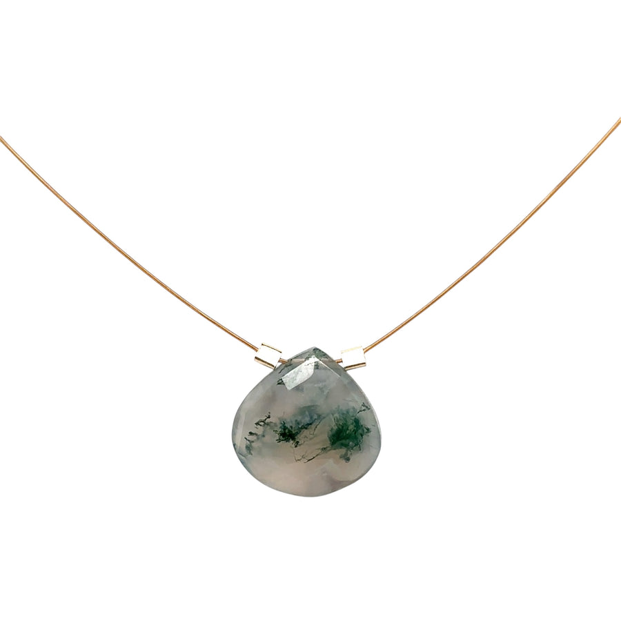 Green Moss Agate Necklace