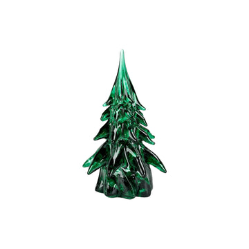 Small Glass Tree - Dark Green