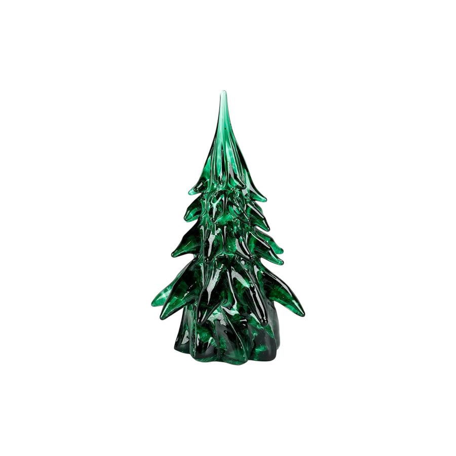 Small Glass Tree - Dark Green