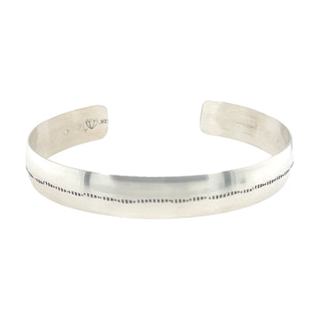 Bracelet - Low Dome Silver Cuff - Medium