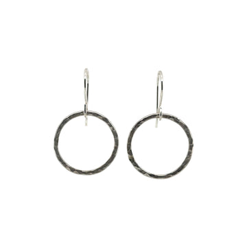 Earrings - Hammered Circles