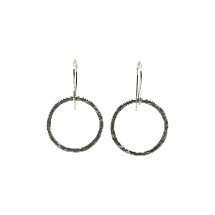 Earrings - Hammered Circles
