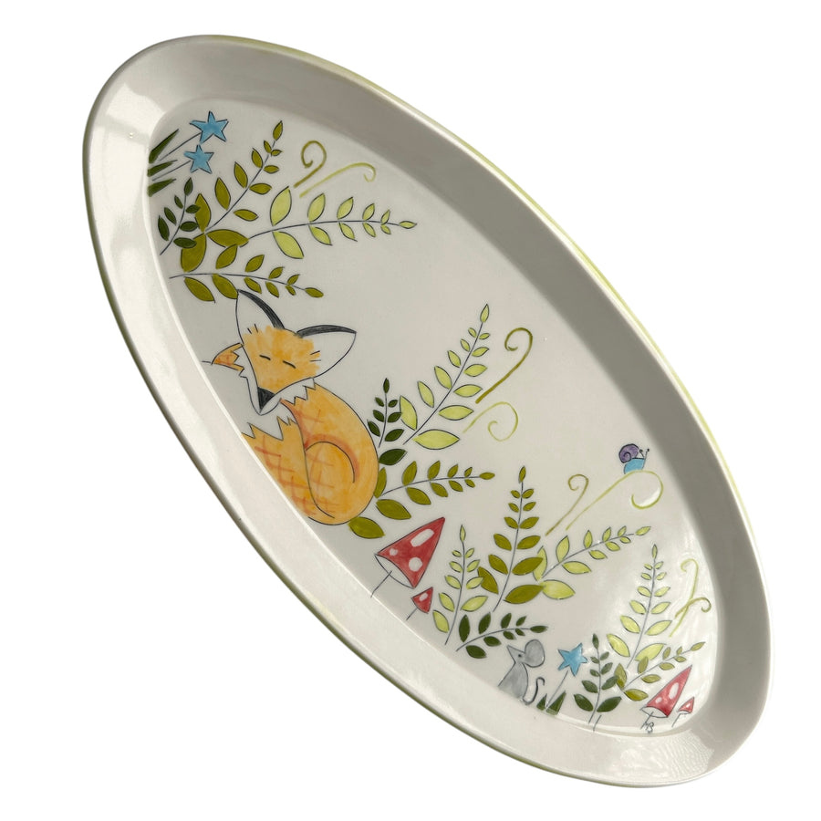 Fox and Fern - Oval Platter