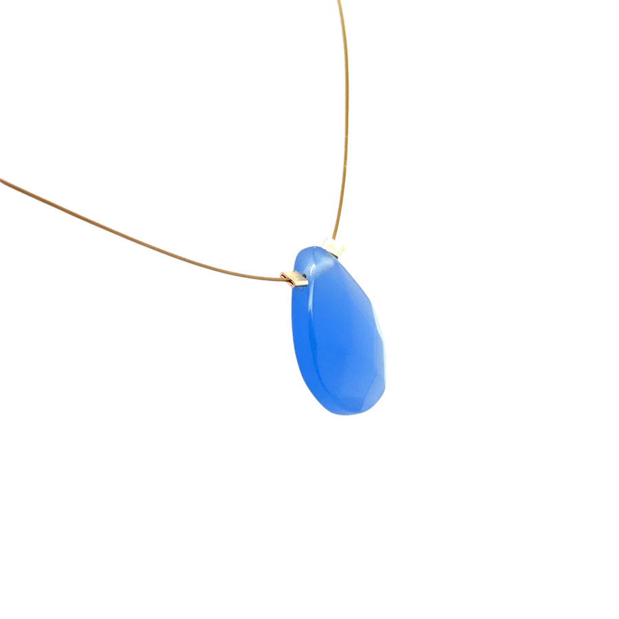 Czech Quartz Necklace - Periwinkle