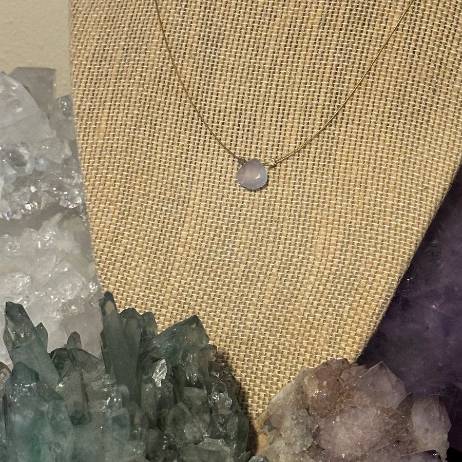 Blue Chalcedony Necklace